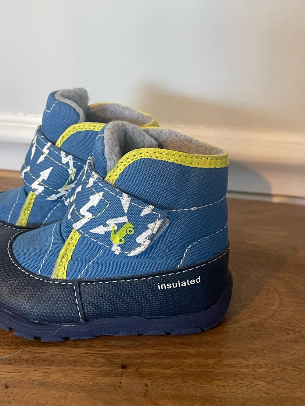 See Kai Run Blue Lightning Insulated Kids Boots